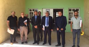 زيارة اللجنة المكلفة باستحداث كلية التربية الاساسية في قضاء عفك