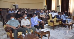 كلية الاداب بجامعة القادسية تقيم حفلاً تأبينياً في رثاء فقيدها الراحل الاستاذ الدكتور نجم الفحام