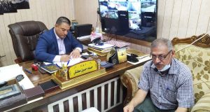 زيارة  رئيس لجنة الشطب المركزية لمبنى الاقسام الداخلية بجامعة القادسية
